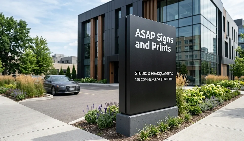Contemporary Aluminum Monument Sign