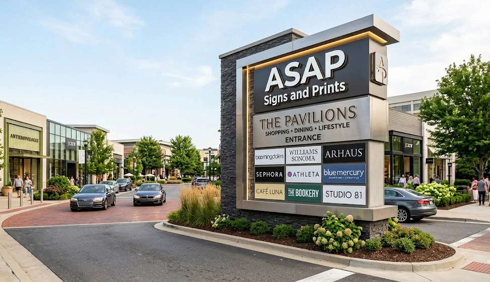 Multi-Tenant Monument Sign
