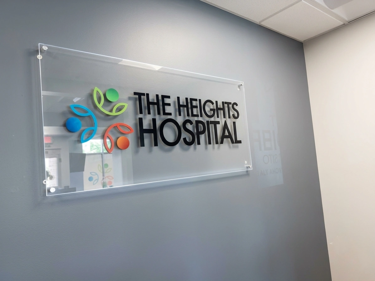 ASAP SIGN - INTERIOR PVC SIGN 24 HEIGHTS HOSPITAL